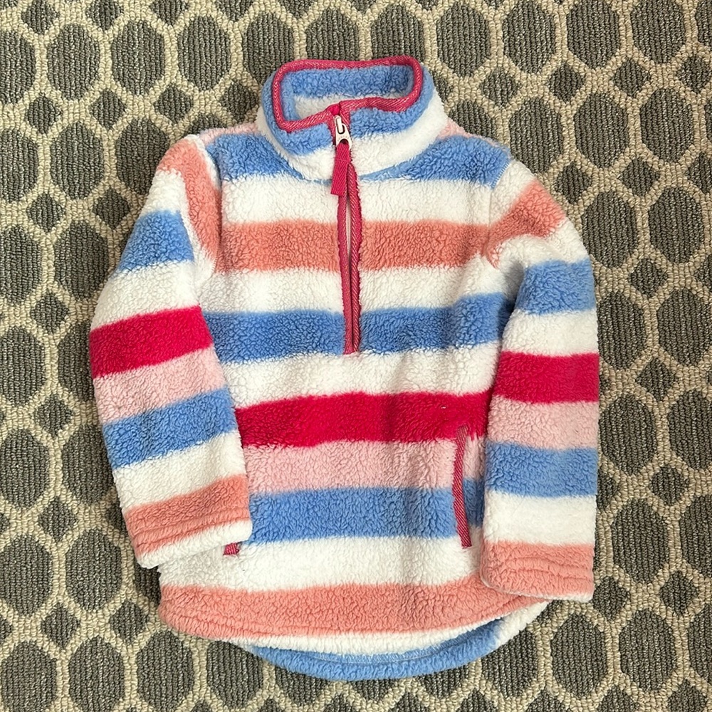 Stripe Fleece Pullover